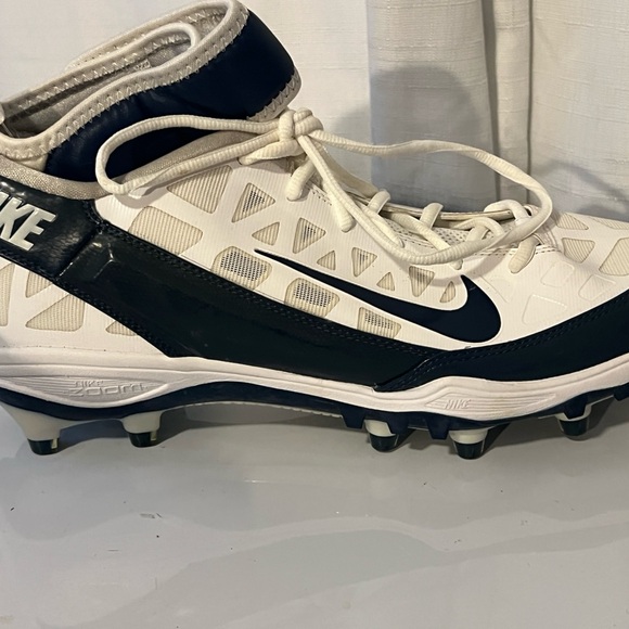 Nike Air Zoom Superbad Football Lace Up Cleats White/Blue Size 11 New no box - Picture 9 of 15